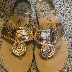 Rose Gold Palm Beach Sandals